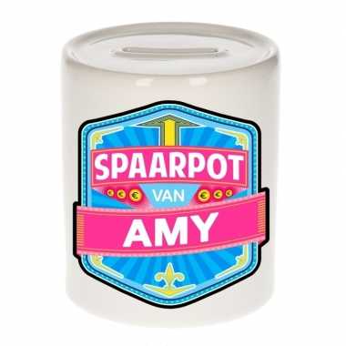 Kinder spaarpot keramiek van amy bestellen