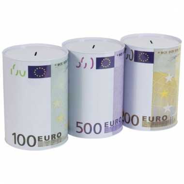 Metalen spaarpot 500 euro biljet bestellen