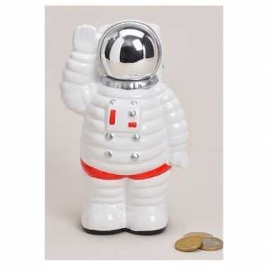 Witte astronauten spaarpot 18 cm