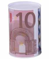 Geld spaarpot 10 euro 8 x 11 cm