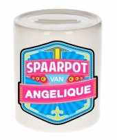 Kinder spaarpot keramiek van angelique