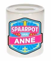 Kinder spaarpot keramiek van anne