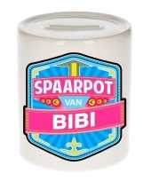 Kinder spaarpot keramiek van bibi