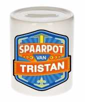 Kinder spaarpot keramiek van tristan