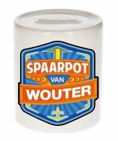 Kinder spaarpot keramiek van wouter